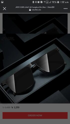 A353 STARL Anti-UV Sunglass for Men photo review